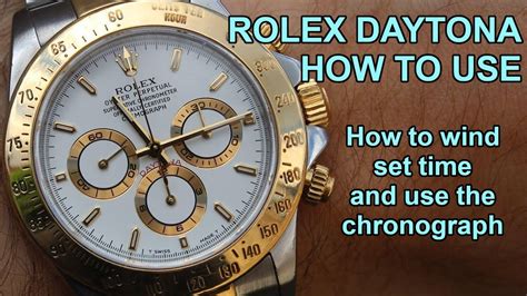 Rolex daytona time setting